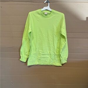 Neon green long sleeve supreme-blank t-shirt brand new no tags size small
